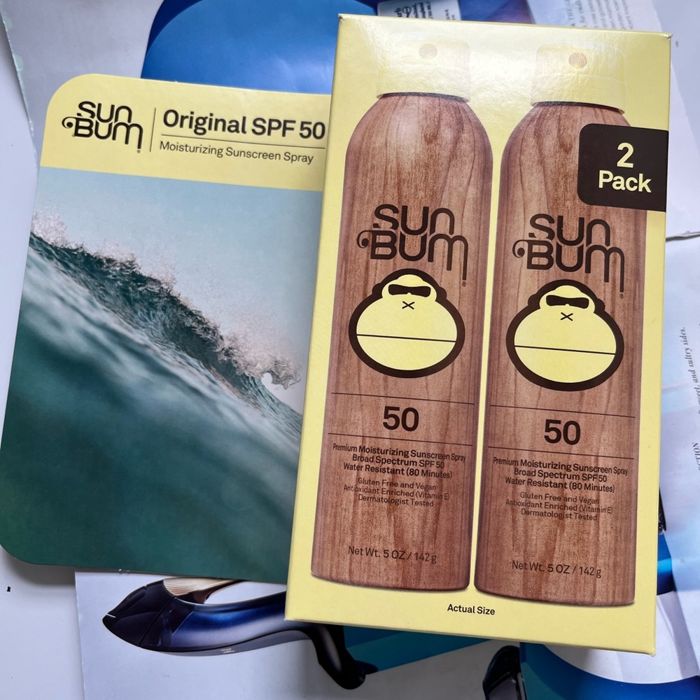 Sun Bum SPF 50 Sunscreen Spray 2-Pack (5 oz each ) exp 2027 new in box duo